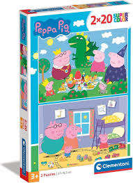 Clementoni Puzzle Peppa Pig, 2x20pcs