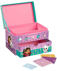 Gabby’s Dollhouse Totum jewelry box toys girls mosaic beauty box decorate 15 x 10 x 10 cm – Gabby’s Dollhouse gift tip