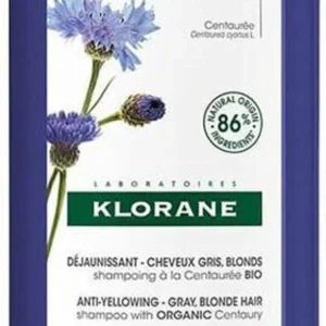 KLORANE To Centaurea Bio Anti-yellow Shampoo Gray And Blonde Hair 400 ML