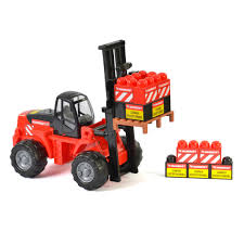 Mammoth Toy Forklift + Stones
