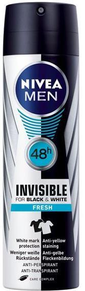 NIVEA Men Invisible For Black & White Fresh Men Anti-Perspirant Deodorant 150 ML