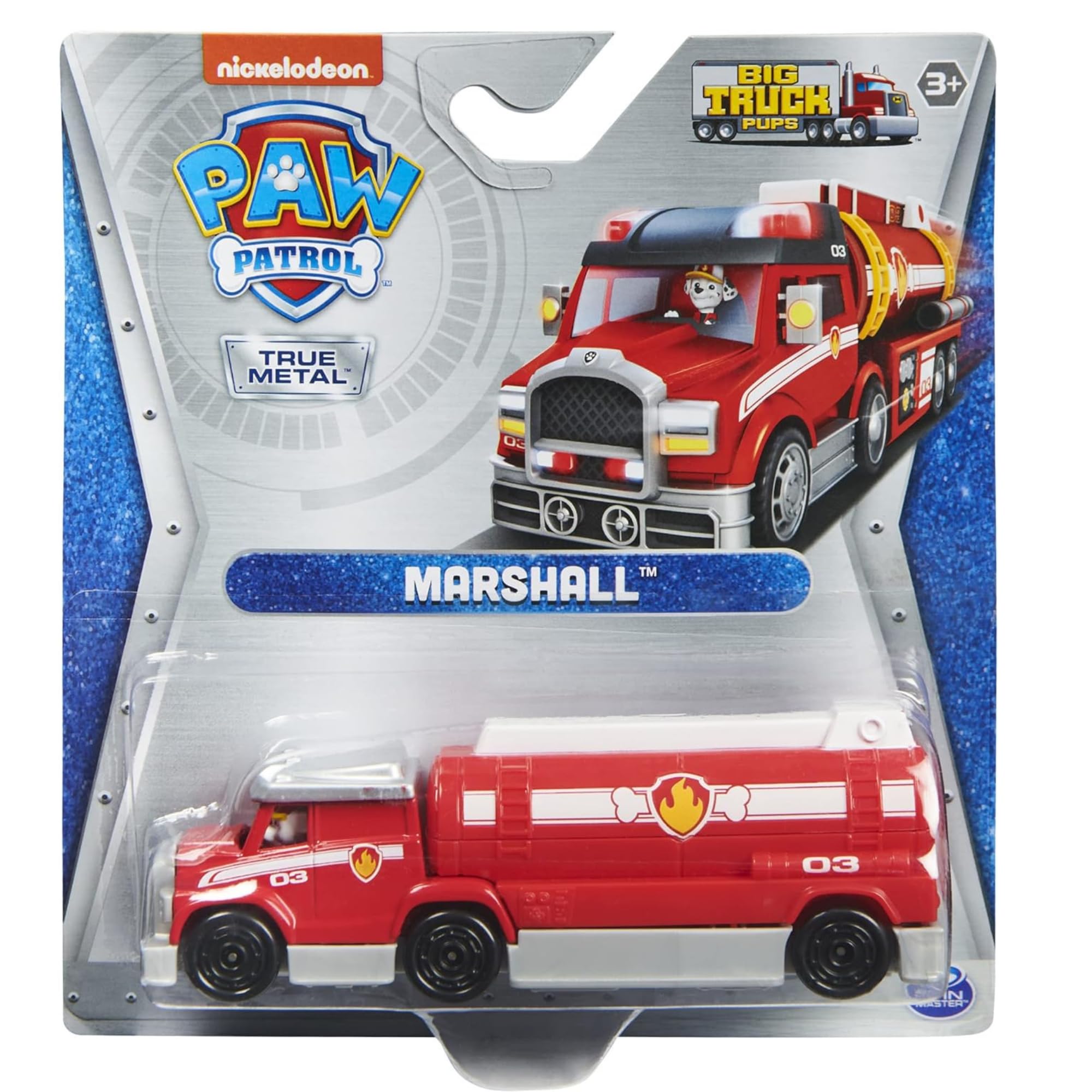 PAW Patrol Big Truck Pups – Metal Toy Car Marshall