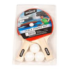SportX Table Tennis Balls 4 cm 6 Pieces White